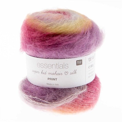 Rico Essentials Super Kid Mohair Loves Silk Print 003 Earth-2