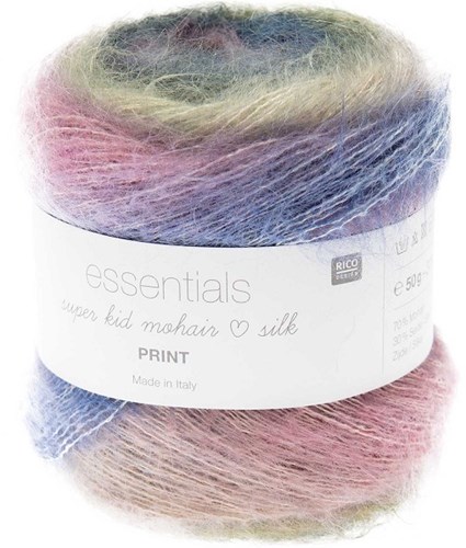 Rico Essentials Super Kid Mohair Loves Silk Print 008 Retro-3