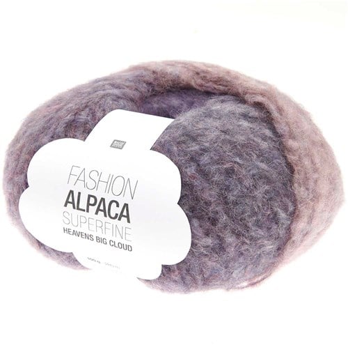 Rico Fashion Alpaca Superfine Heavens Big Cloud 001 Rosa-Violett