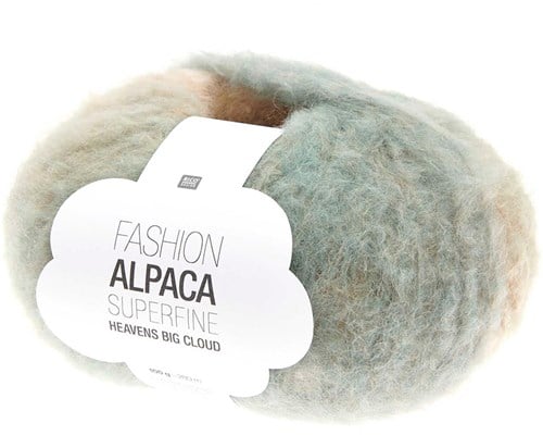 Rico Fashion Alpaca Superfine Heavens Big Cloud 004 Erdiger Regenbogen