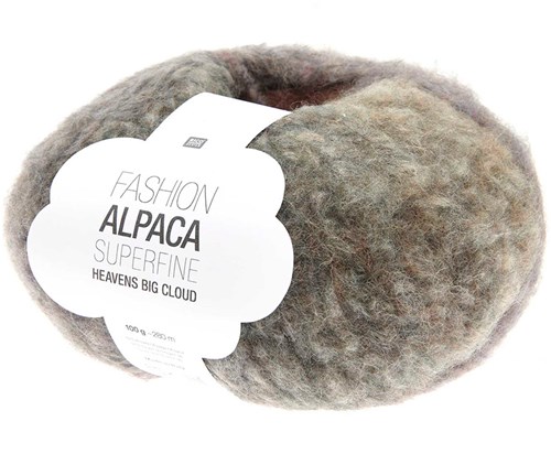 Rico Fashion Alpaca Superfine Heavens Big Cloud 005 Dunkler Regenbogen
