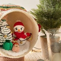 Wollplatz Schneekugel Häkelpaket-3
