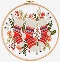 Weihnachts Socken Stickmuster-2