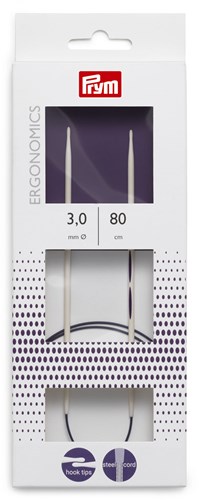 Prym Rundstricknadel Ergonomisch 80 cm 3,00 mm