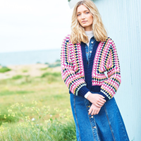 Stylecraft Granny Hexagon Cardigans Häkelanleitung-3