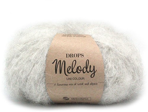 Drops Melody Uni Colour 003 Perlgrau
