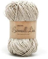 Drops Bomull-Lin Uni Colour 03 Hellbeige
