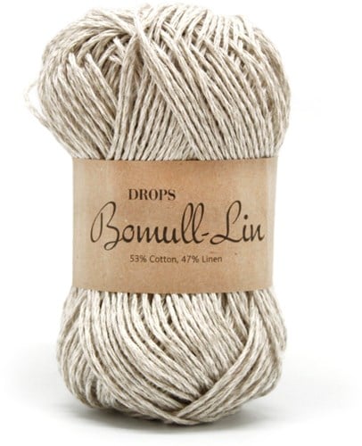 Drops Bomull-Lin Uni Colour 03 Hellbeige