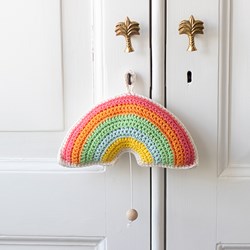 Wollplatz Regenbogen Spieluhr Häkelpaket