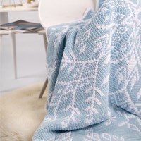 Arctic Bloom Decke Ice Blue Häkelpaket - Exklusive Muster-3