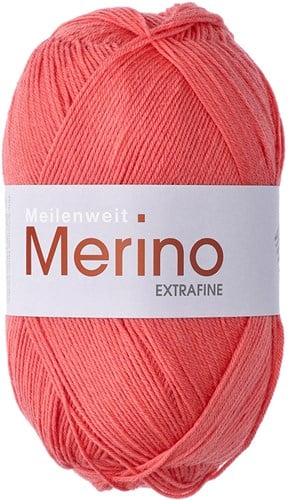 Lana Grossa Meilenweit 100 Merino Extra Fine Uni 2424 Lachs