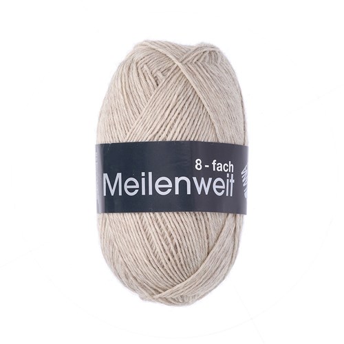 Lana Grossa Meilenweit 8-F. 150 Mélange 9661 Beige