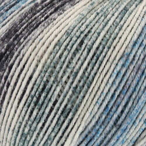 Lana Grossa Cool Wool 4 Socks Print 7751-2