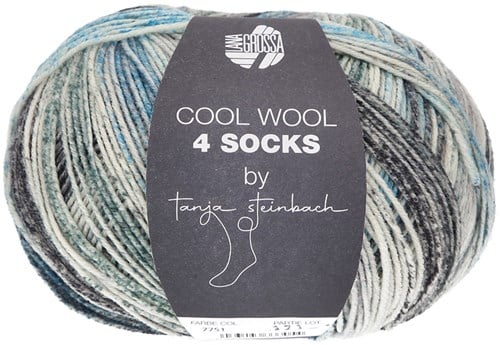 Lana Grossa Cool Wool 4 Socks Print 7751
