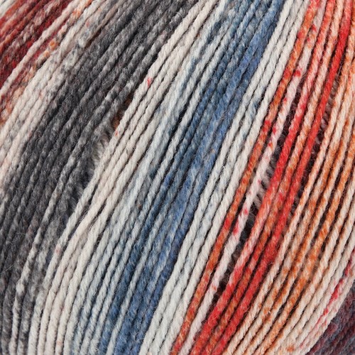 Lana Grossa Cool Wool 4 Socks Print 7758-2