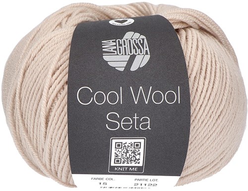 Lana Grossa Cool Wool Seta 015 Beige