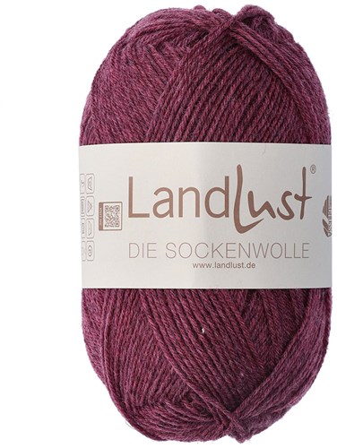 Lana Grossa Landlust Die Sockenwolle Melange 1602 Weinrot Meliert
