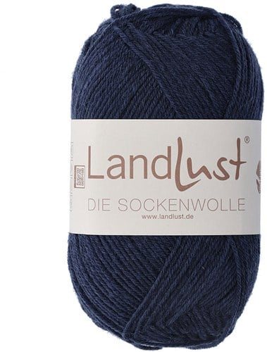 Lana Grossa Landlust Die Sockenwolle Melange 1605 Schwarzblau Meliert