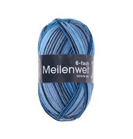 Lana Grossa Meilenweit 6-Fach 150 Denim Mix 9630
