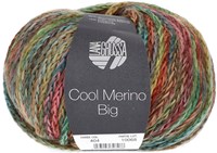 Lana Grossa Cool Merino Big Color 404 Karamell/Jade/Petrol/Ocker/Oliv/Rosa/Dunkel-braun