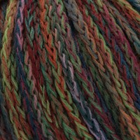 Lana Grossa Cool Merino Big Color 405 Helloliv/Rost/Gelbgrün/Rosa/Terrakotta/Grau-/Dunkelgrün-2