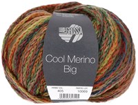 Lana Grossa Cool Merino Big Color 405 Helloliv/Rost/Gelbgrün/Rosa/Terrakotta/Grau-/Dunkelgrün