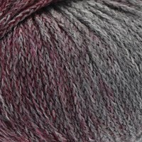 Lana Grossa Cool Merino Dégrade 305 blackberry/gray red/gray-2