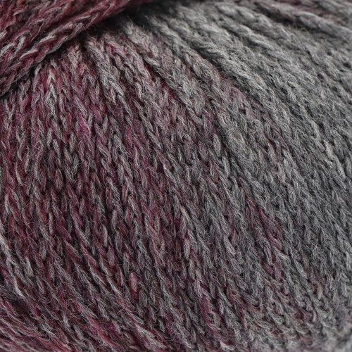 Lana Grossa Cool Merino Dégrade 305 blackberry/gray red/gray-2