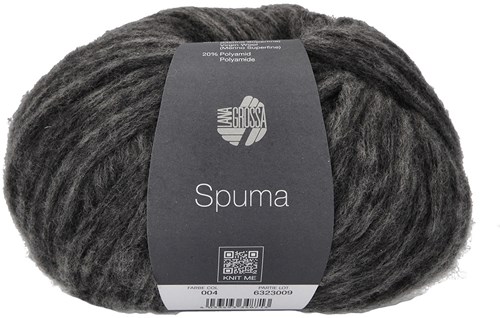 Lana Grossa Spuma 004 Anthracite