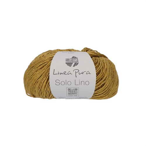 Lana Grossa Solo Lino 070 Senfgelb
