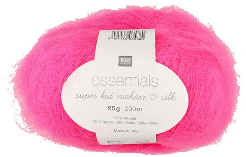 Rico Essentials Super Kid Mohair Loves Silk 065 Neon-Pink