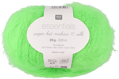 Rico Essentials Super Kid Mohair Loves Silk 067 Neon-Green