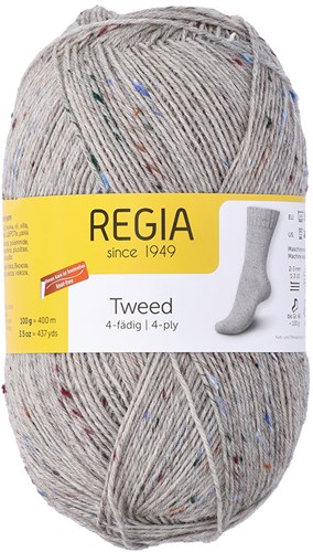 SMC Regia Tweed sockengarn uni farben 090