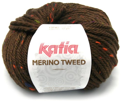 Katia Merino Tweed 408 Dunkelbraun