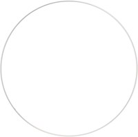 Metall-Ring 40cm - Weiß