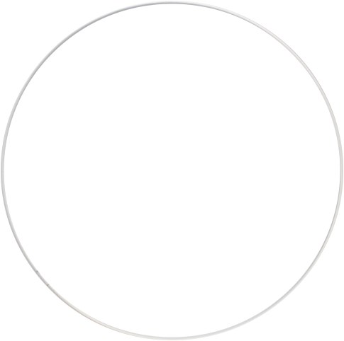 Metall-Ring 40cm - Weiß