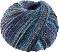 Lana Grossa Cool Merino Big Color 410 Grau/Minttürkis/Dunkelblau/Royal/Blauviolett
