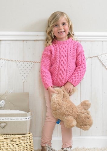 Strickanleitung Stylecraft Special Aran No. 4175 Kinderpullover-2