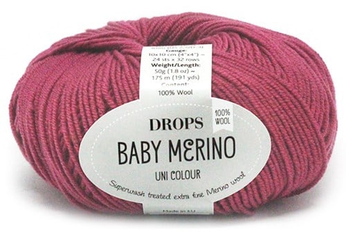 Drops Baby Merino Uni Colour 041 Pflaume
