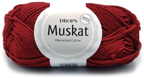 Drops Muskat Uni Colour 41 Burgunder