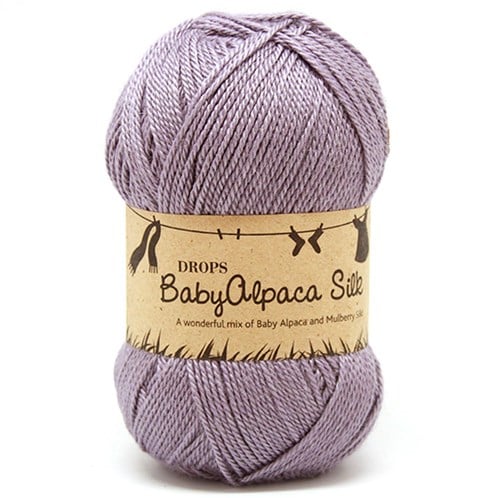 Drops BabyAlpaca Silk Uni Colour 4314 Grau-Lila