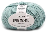 Drops Baby Merino Uni Colour 043 Hell Seegrün