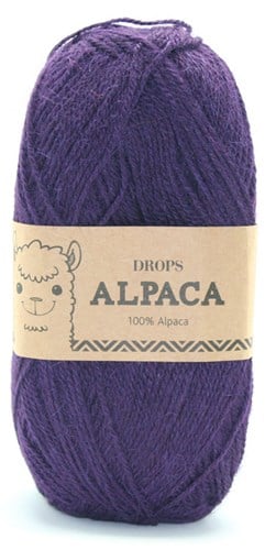 Drops Alpaca Uni Colour 4400 Dunkellila