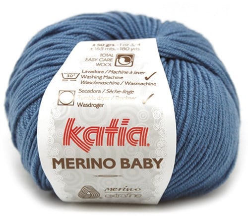 Katia Merino Baby 044 Mittelblau
