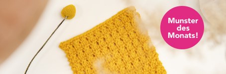 Muster des Monats: Kleines Diamantmuster stricken