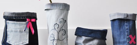 Home Deko aus alter Jeans