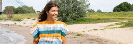 Cooles Sommertop aus Phildar Coton 3 - gratis Häkelanleitung