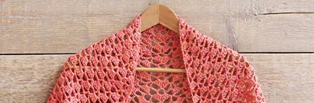 Seiden Sommerschal Häkeln mit Knit Collage