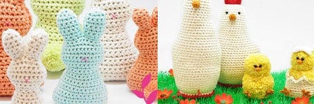 Tolle Osterprojekte häkeln und stricken - Gratis Anleitungen!