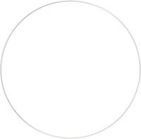 Metall-Ring 45cm - Weiß